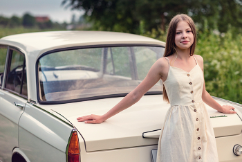 Ретромобиль / модель Юлиана Смирнова