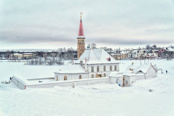 Зимняя Гатчина. Приоратский дворец. / Январь 2022