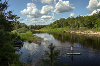 На реке Пра / Летний день,медленные воды реки спокойно пробегают мимо Окского природного заповедника, радуя детей и взрослых чудесной погодой