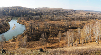 Осень / река