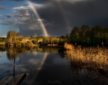 Вечерняя радуга / Национальный парк Кенозеро, Архангельская область