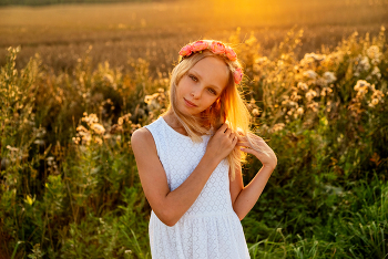 Жёлтый август / модель Полина Верещагина