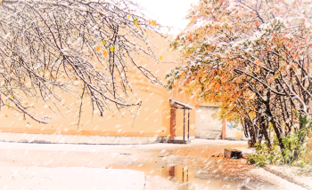 Сентябрь 2022. / Первый снег.