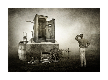 домик в деревне / digital art