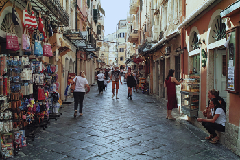 Торговая улочка / Керкира,Корфу