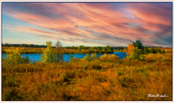 Краски осени.(серия) / Небо,река,берег.