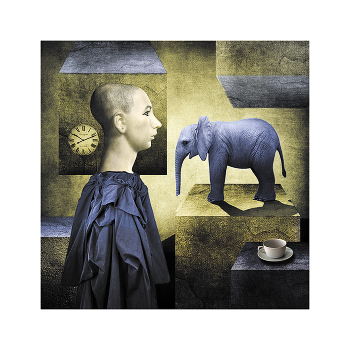 голубой слон / digital art