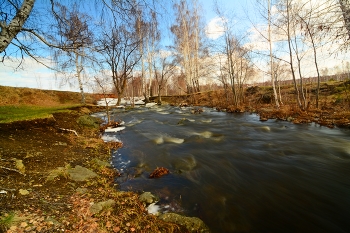 Весна в Башкирии. / Весенняя речка в Башкирии. Из старых снимков