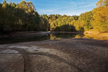 Обмелевшая Казанка / р.Казанка,Татарстан