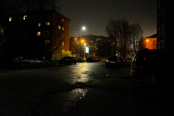 Городской вечер / Осенний вечер в городе. Витебск.