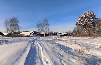 Сибирский ноябрь / Томская область, село.