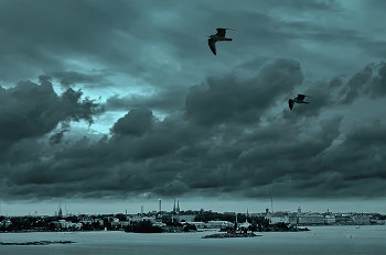 Хельсинки... / Вид издалека с теплохода...