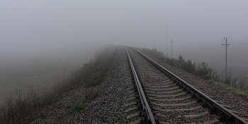 вот... туманный поворот! / ж/д пути