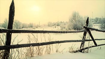 Зимний день / Зимний день в моем селе. Южный Урал