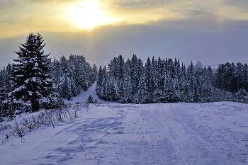 Зимнее утро... / На лыжной трассе