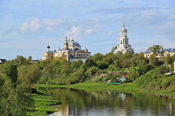 Борисоглебский монастырь / г. Торжок, река Тверца