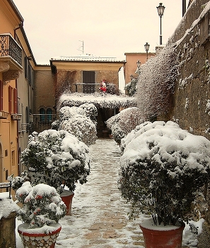 Занесённый снегом Сан-Марино / Занесённый снегом Сан-Марино