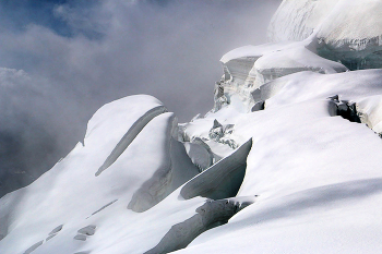 На леднике Менсу / Алтай. Катунский хребет. Возможно репост