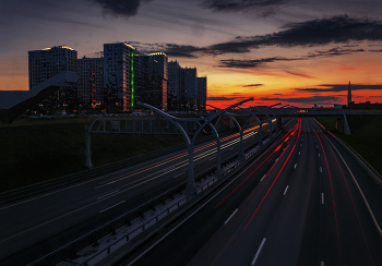 Городской закат / Санкт-Петербург