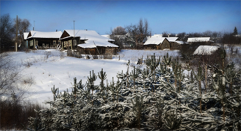 Однажды в январе / Зимой на окраине деревни Котиха.