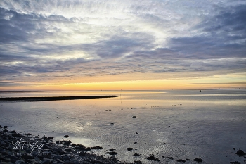 &nbsp; / Sonnenuntergang an der Nordsee