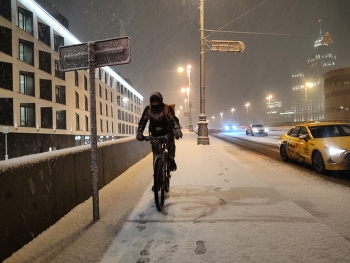 Снег в городе / Снегопад