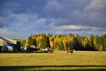 Осень в деревне. / ***