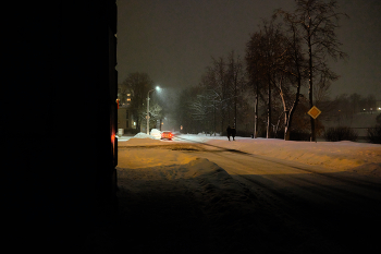 Снежный вечер #8 / Набережная, Витебск