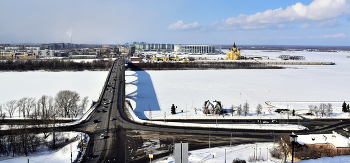 Геометрия весны / Март в Нижнем Новгороде. Канавинский мост.