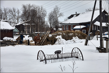 Зимний месяц март. / В окрестностях Архангельска.