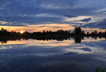 Деревенский вечер / Томская область, село Нарым