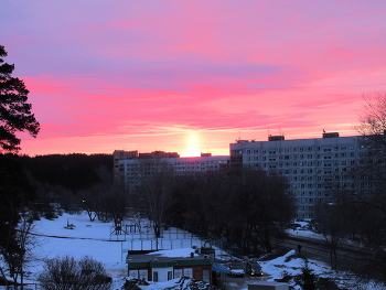 Утро начинается с рассвета / Новосибирск.