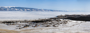 Малое море / Малое море - часть озера Байкал у острова Ольхон. Ширина Малого моря Байкала в районе поселка Хужир составляет около 16 км