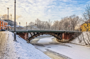 Зимняя Лавра. 2-й Лаврский мост. / Январь 2016.