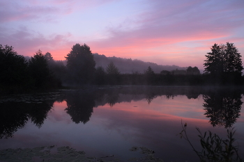 Осеннее утро. / Озеро Рожок.