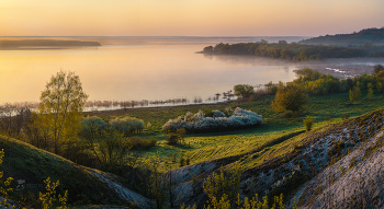 Белгородское водохранилище / Весенний рассвет. 
Шебекинский район. Апрель, 2023 года.
Из фотопроекта &quot;Земля Белгородская».