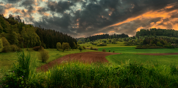 Вечерний ландшафт / Nattheimer steige