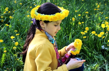 Венок для куклы! / Пора одуванчиков!