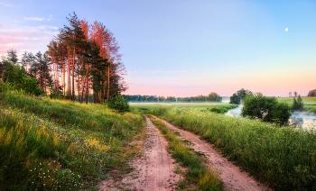 Свежесть рассвета / Река Свислочь