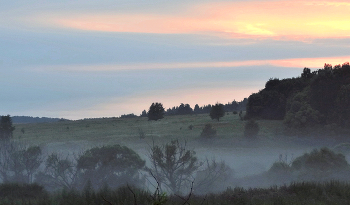 Утром туман опустился в ложбину / Утром туман опустился в ложбину