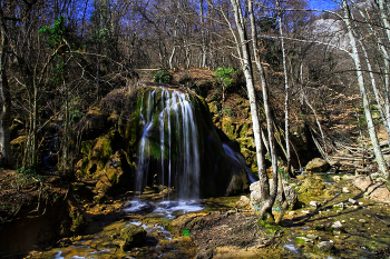 То, чего на свете нет / Крым. Водопад Серебряные Струи до обрушения козырька