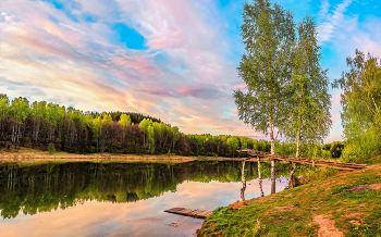 Трамплин в отраженье небес. / ...