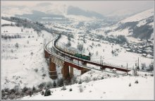 О железной дороге в горах / Карпаты, у ст. Скатарское