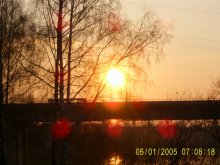 вечер / вечер на реке Западная Двина