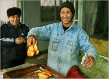 &quot;Ташкент - город хлебный&quot;... / Ташкент. Продавцы самсы.