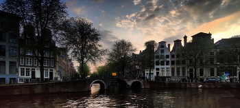 Вечерний Амстердам / Нидерланды