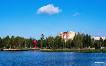 Солнечно / Начало осени на озере