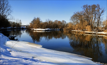 Берега... / Река Москва в окрестностях Звенигорода.
