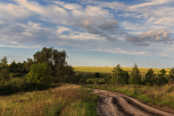 Дорога в осень / Вечерело