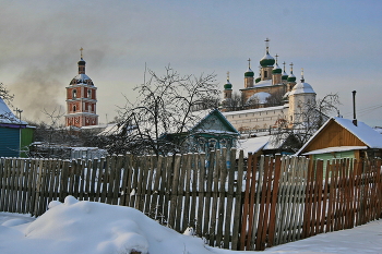 Зимний Переславль-Залесский / Горицкий монастырь на окраине Переславля